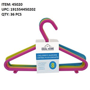 CHILDREN'S HANGERS 8PK ASST.
