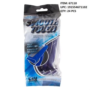 RASOIR SMOOTH TOUCH DOUBLE LAMES 10PQ