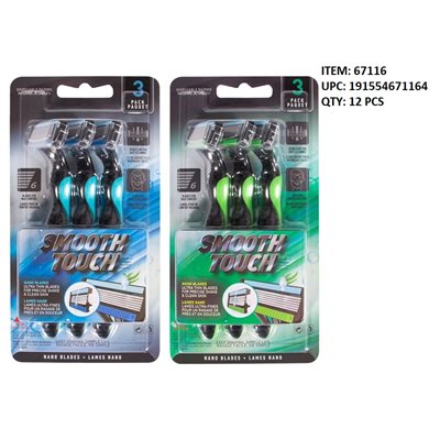 RASOIR SMOOTH TOUCH 6 LAMES 3PQ