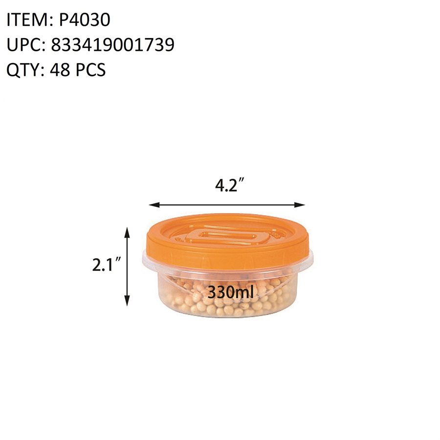 SCREW TOP CONTAINER 330ML ASST.